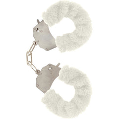 TOYJOY - FURRY FUN CUFFS BONDAGE WHITE - 53Xshop