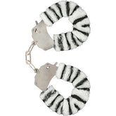TOYJOY - FURRY FUN CUFFS BONDAGE ZEBRA - 53Xshop
