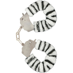TOYJOY - FURRY FUN CUFFS BONDAGE ZEBRA - 53Xshop