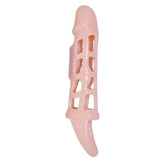 BAILE - PENIS EXTENDER COVER WITH VIBRATION AND NATURAL STRAP 13.5 CM - 53Xshop