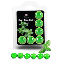 SECRETPLAY - SET 6 BRAZILIANS BALLS MINT - 53Xshop