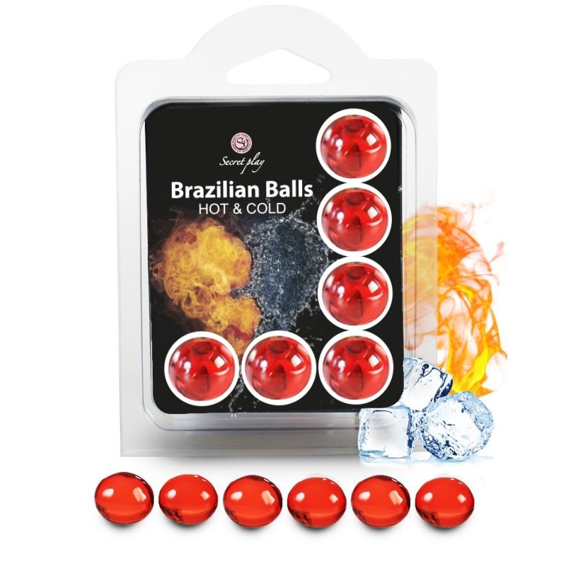 SECRETPLAY - SET 6 BRAZILIAN BALLS HOT AND COLD EFFECT - 53Xshop
