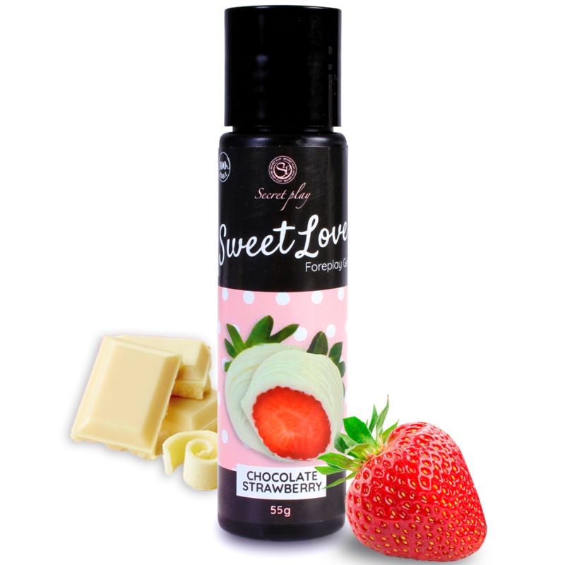 SECRETPLAY - GEL SWEET LOVE STRAWBERRY AND WHITE CHOCOLATE 60 ML - 53Xshop