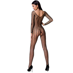 PASSION - WOMAN BS068 BODYSTOCKING BLACK ONE SIZE - 53Xshop