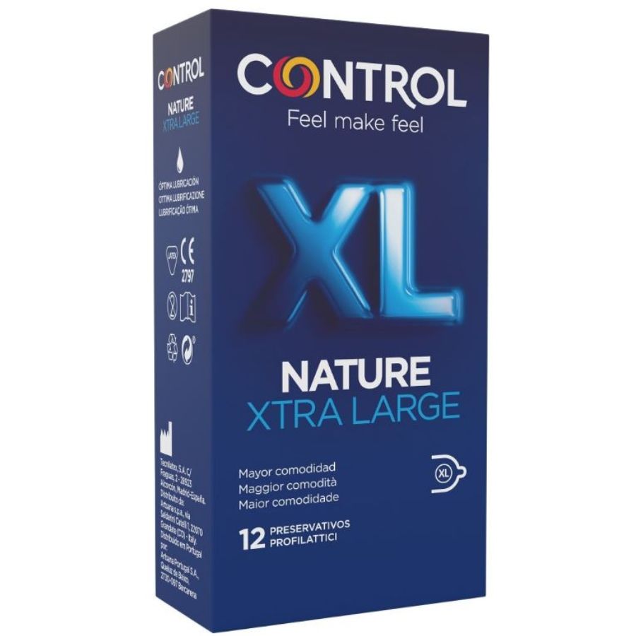 CONTROL - ADAPTA NATURE XL CONDOMS 12 UNITS - 53Xshop