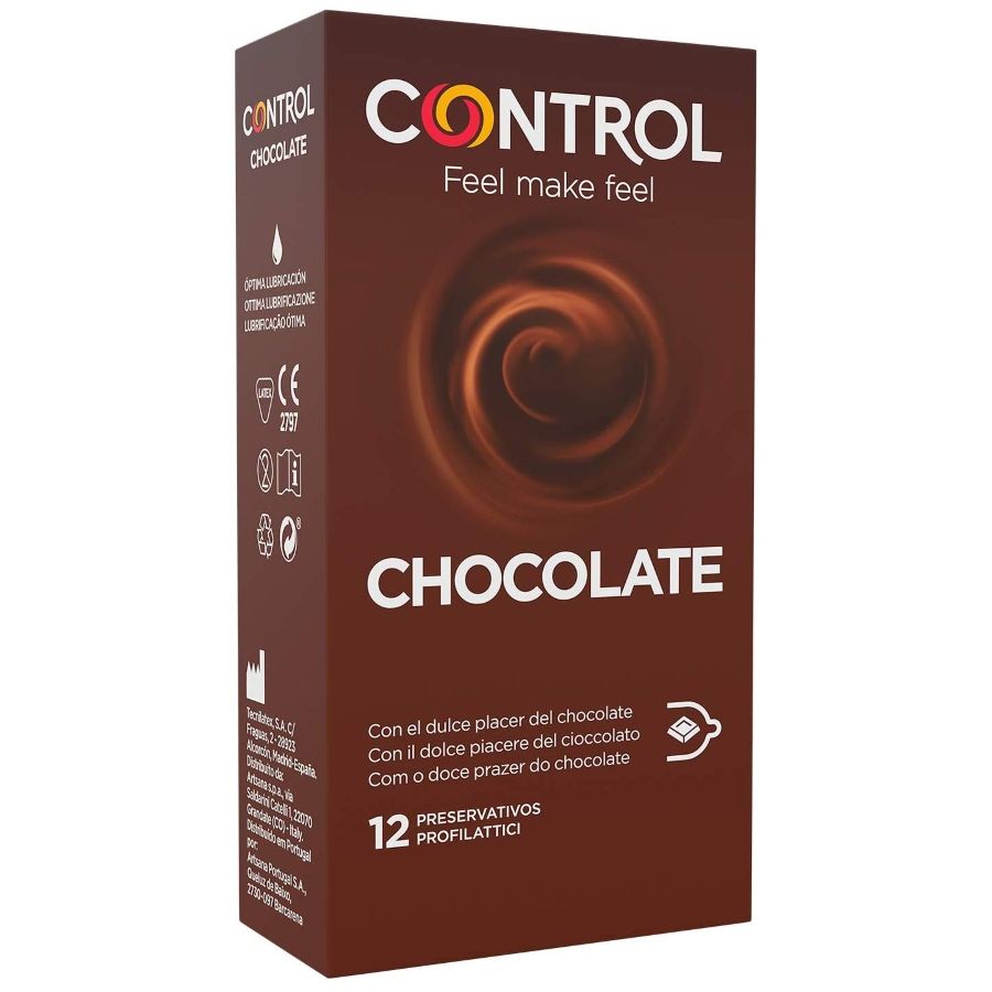 CONTROL - ADAPTA CHOCOLATE CONDOMS 12 UNITS - 53Xshop