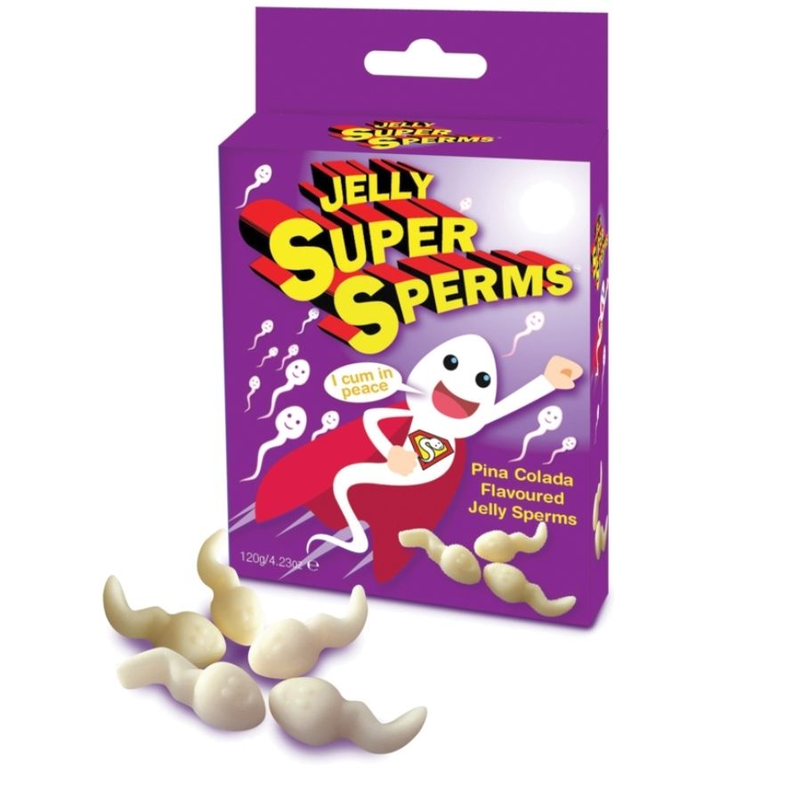 SPENCER & FLEETWOOD - JELLY SUPER SPERM GUMMIES FORM SPERM 120 GR - 53Xshop