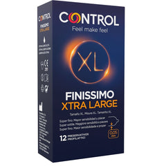 CONTROL - FINISSIMO XL CONDOMS 12 UNITS - 53Xshop