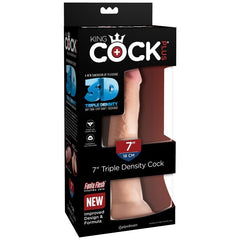 KING COCK - TRIPLE DENSITY DILDO 18 CM - 53Xshop