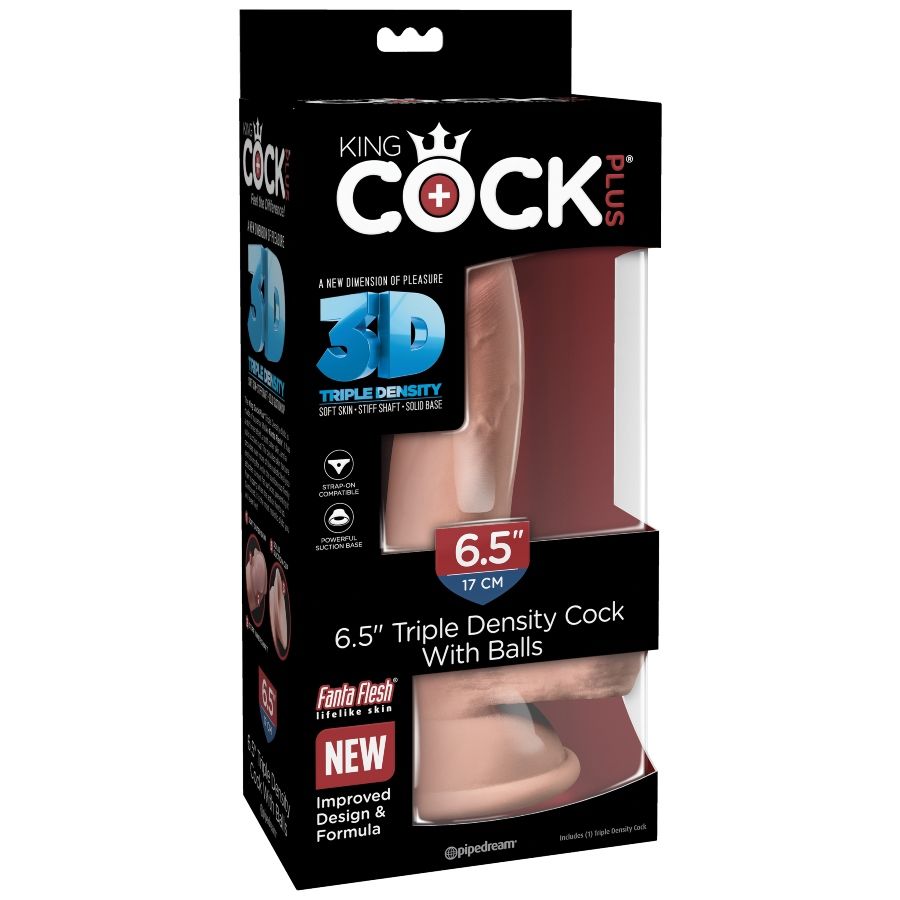 KING COCK - TRIPLE DENSITY DILDO 14 CM - 53Xshop