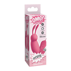 OMG - CUTE RABBIT POWERFUL PINK VIBRATOR USB - 53Xshop