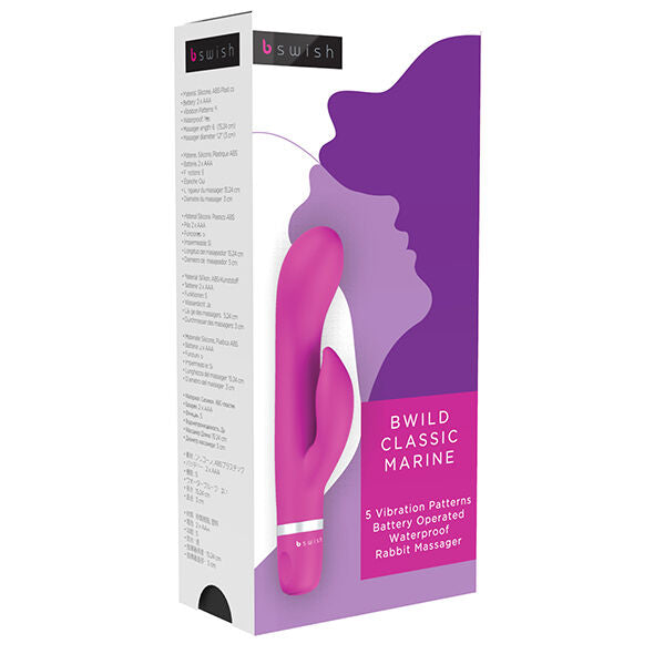 B SWISH - BWILD CLASSIC MARINE RABBIT VIBRATOR CERISE - 53Xshop