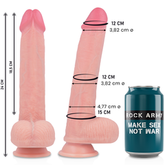 ROCKARMY - LIQUID SILICONE PREMIUM KINGCOBRA REALISTIC 24 CM -O- 4.77 CM - 53Xshop