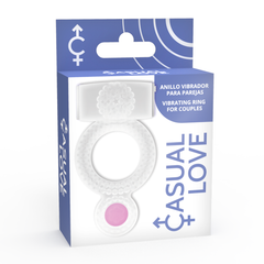 CASUAL LOVE - RING VIBRATING DOUBLE PLEASURE TRANSPARENT - 53Xshop