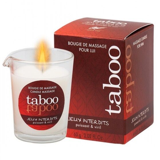 RUF - TABOO MASSAGE CANDLE FOR HIM JEUX INTERDITS WILD LICHEN AROMA - 53Xshop