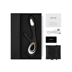 LELO - SORAYA WAVE VIBRATOR RABBIT BLACK - 53Xshop