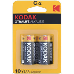 KODAK - XTRALIFE ALKALINE BATTERIES C X 2 UNITS - 53Xshop