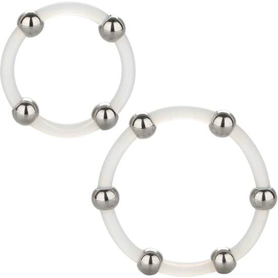 CALEXOTICS - STEEL BEADED SILICONE RING SET - 53Xshop