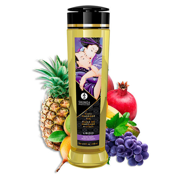 SHUNGA - EROTIC MASSAGE OIL LIBIDO 240 ML - 53Xshop