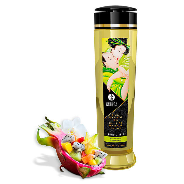 SHUNGA - IRRESISTIBLE EROTIC MASSAGE OIL 240ML - 53Xshop