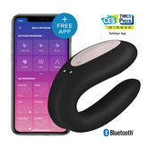 SATISFYER - DOUBLE JOY CON APP BLACK - 53Xshop