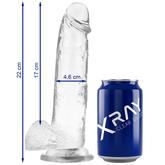 X RAY - CLEAR COCK WITH BALLS 22 CM -O- 4.6 CM - 53Xshop