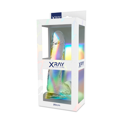 X RAY - CLEAR COCK WITH BALLS 20 CM -O- 4.5 CM - 53Xshop