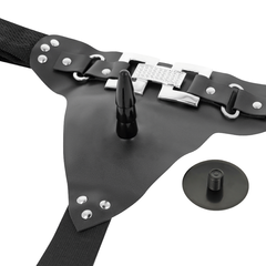 HARNESS ATTRACTION - DELUXE HARNESS WITH REALISTIC VIBRATION 18 CM -O- 4.5 CM - 53Xshop