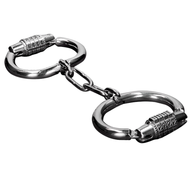 METAL HARD - HANDCUFFS WITH COMBINATION LOCK - 53Xshop