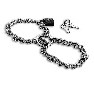 METAL HARD - HANDCUFFS WITH STAINLESS STEEL CHAIN. - 53Xshop