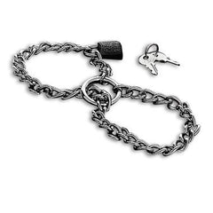 METAL HARD - HANDCUFFS WITH STAINLESS STEEL CHAIN. - 53Xshop