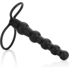 CALEXOTICS - BEADED DUAL PENETRATOR BLACK - 53Xshop