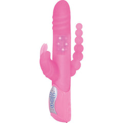 SEVEN CREATIONS - E RABBIT TRIPLE PLAY PINK TRIPLE STIMULATION VIBRATOR - 53Xshop