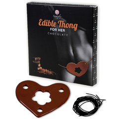 SECRETPLAY - GUMMY THONG FOR HER CHOCOLATE FLAVOR - 53Xshop