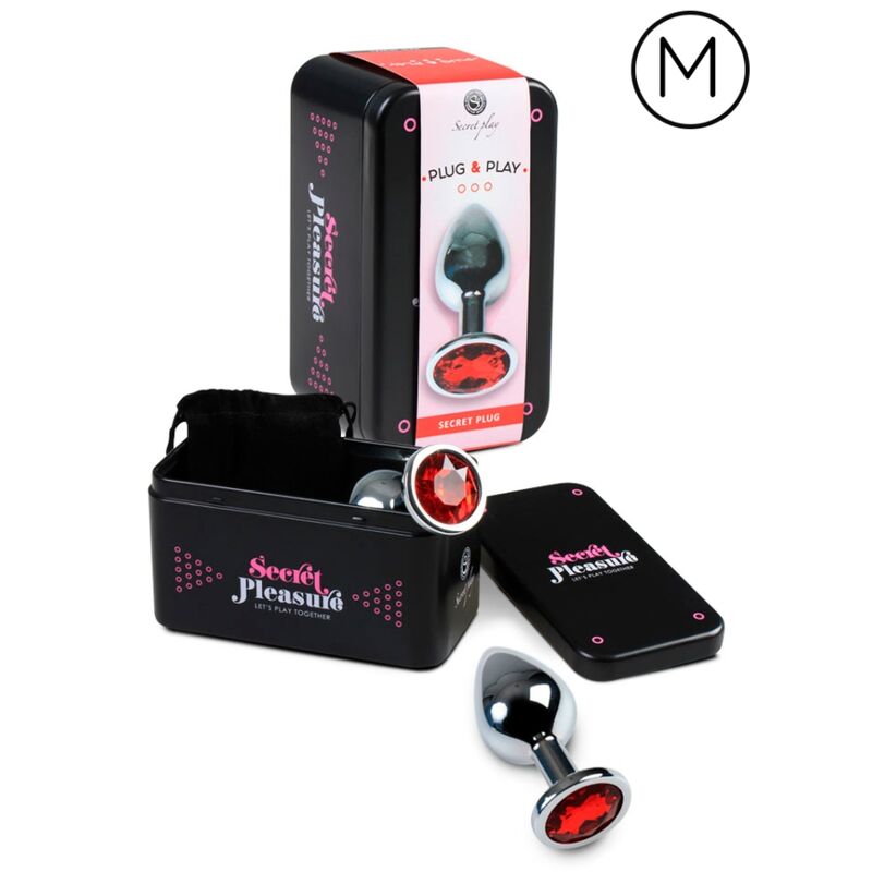 SECRETPLAY - ANAL PLUG RED M - 53Xshop
