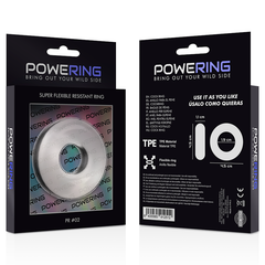POWERING - SUPER FLEXIBLE AND RESISTANT PENIS RING 4.5CM CLEAR - 53Xshop