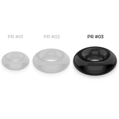 POWERING - SUPER FLEXIBLE AND RESISTANT PENIS RING 5CM PR03 BLACK - 53Xshop