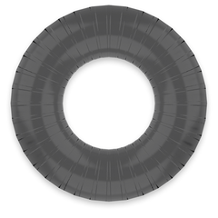 POWERING - SUPER FLEXIBLE AND RESISTANT PENIS RING 4.5CM PR07 BLACK - 53Xshop