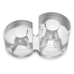 POWERING - SUPER FLEXIBLE AND RESISTANT DOUBLE PENIS RING PR09 CLEAR - 53Xshop