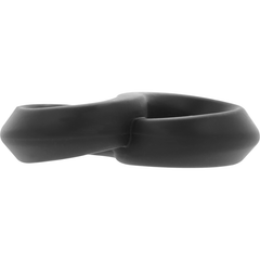POWERING - SUPER FLEXIBLE AND RESISTANT PENIS AND TESTICLE RING PR12 BLACK - 53Xshop