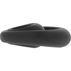 POWERING - SUPER FLEXIBLE AND RESISTANT PENIS AND TESTICLE RING PR14 BLACK - 53Xshop