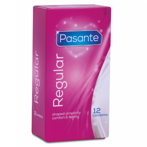 PASANTE - REGULAR CONDOMS 12 PACK - 53Xshop