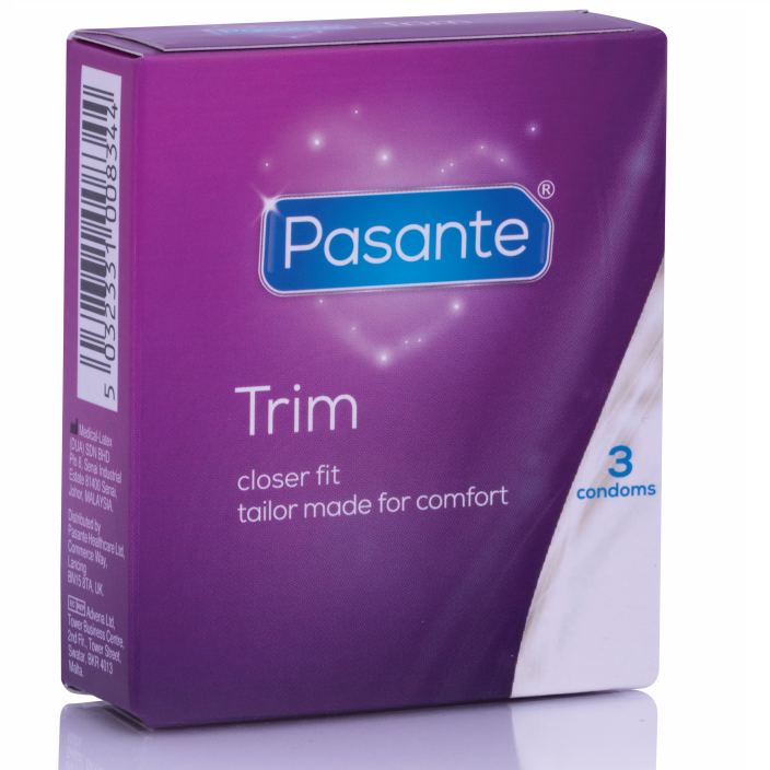 PASANTE - THIN TRIM MS THIN CONDOM 3 UNITS - 53Xshop