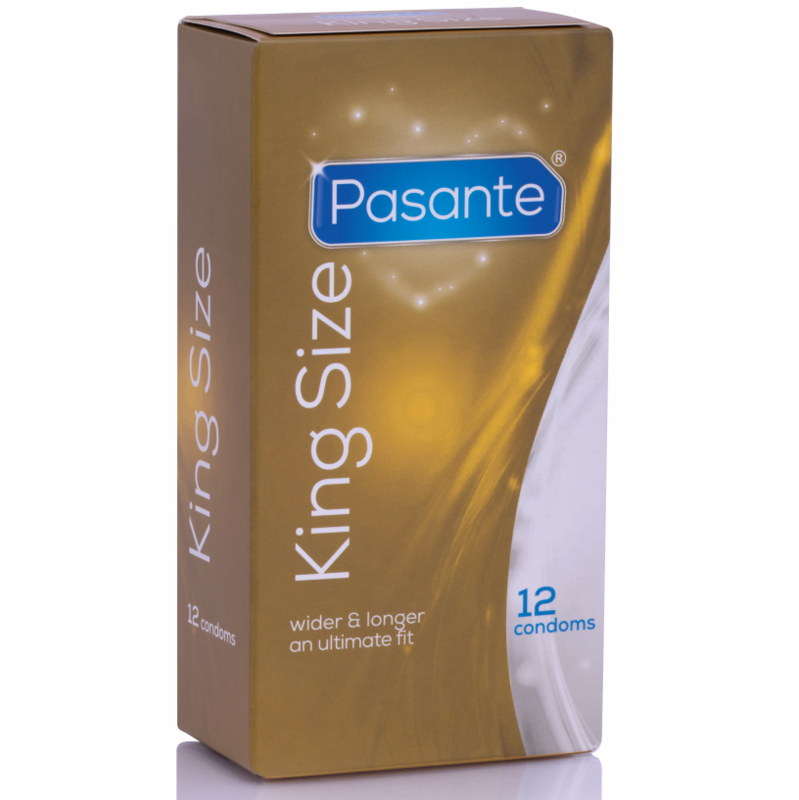 PASANTE - CONDOMS KING MS LONG AND WIDTH 12 UNITS - 53Xshop