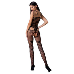 PASSION - WOMAN BS076 BODYSTOCKING ONE SIZE BLACK - 53Xshop
