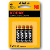 KODAK - XTRALIFE ALKALINE BATTERY AAA LR03 BLISTER * 4 - 53Xshop
