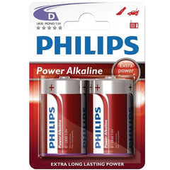 PHILIPS - POWER ALKALINE PILA D LR20 PACK 2 - 53Xshop