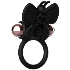 COQUETTE CHIC DESIRE - COCK RING BUTTERFLY WITH VIBRATOR BLACK/ GOLD - 53Xshop