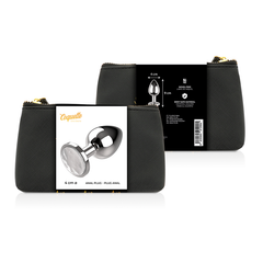 COQUETTE CHIC DESIRE - ANAL PLUG METAL WHITE COLOR SIZE L 4 X 9 CM - 53Xshop