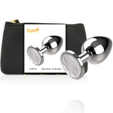 COQUETTE CHIC DESIRE - ANAL PLUG METAL WHITE COLOR SIZE L 4 X 9 CM - 53Xshop